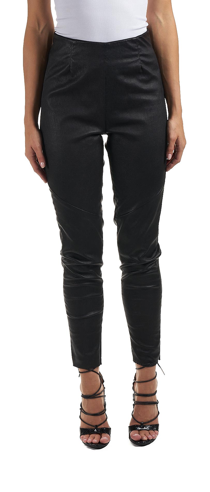 DANIELE BASTA LEATHER AND SILVER JACKET 